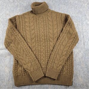 NWT Todd Snyder M cotton wool Alpaca cable turtleneck sweater